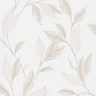 Papier Peint Expansé sur Intissé - Feuillage - Beige