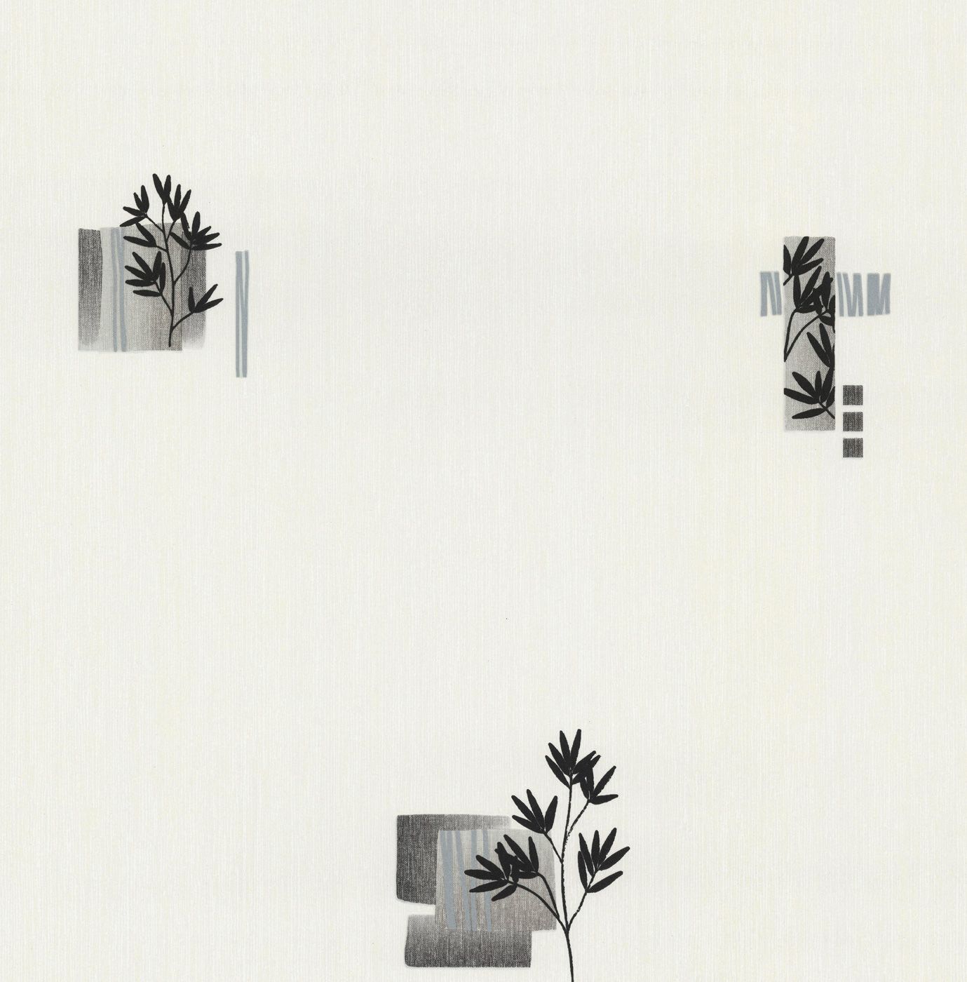 Papier Peint Expansé sur Papier - Feuille zen - Beige