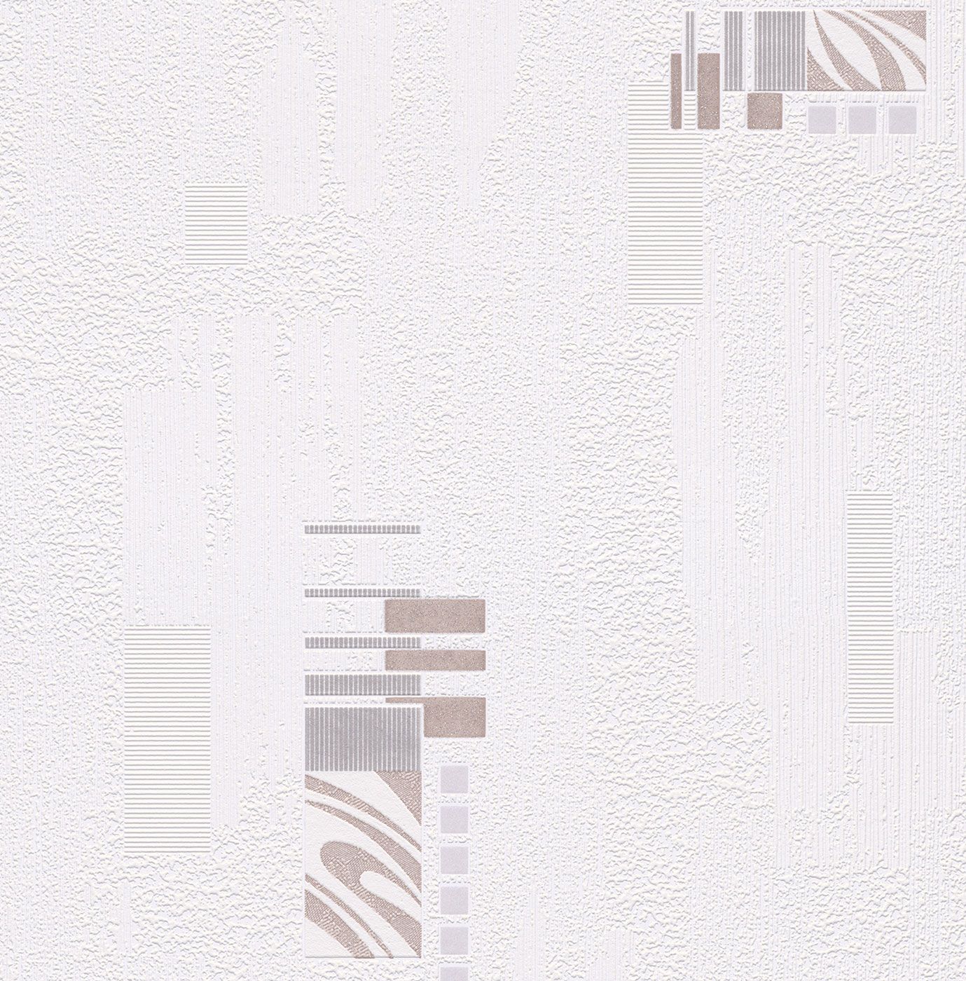 Papier Peint Expansé sur Papier - Carré - Gris clair